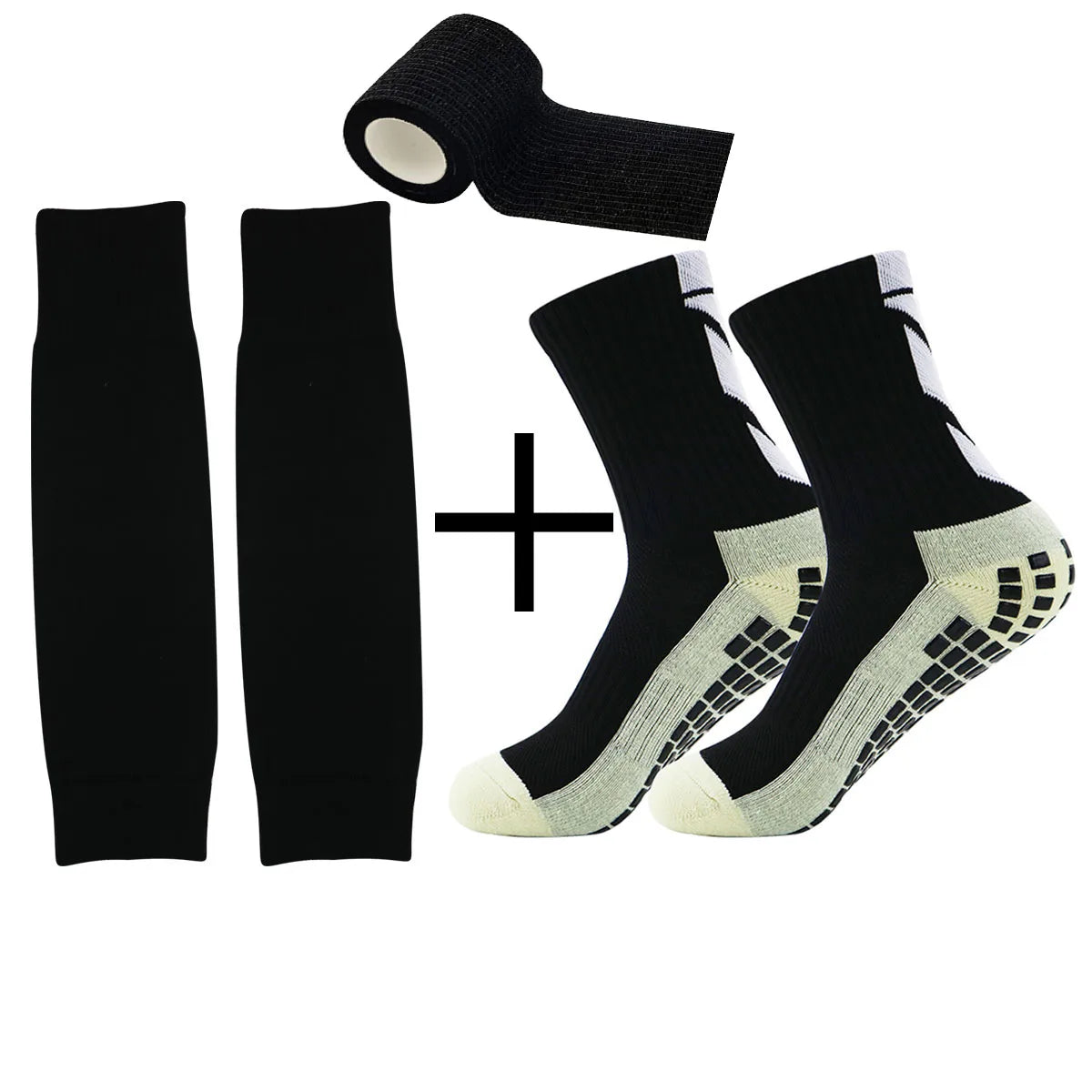 3 sets of new sports non-slip football socks for both men and women