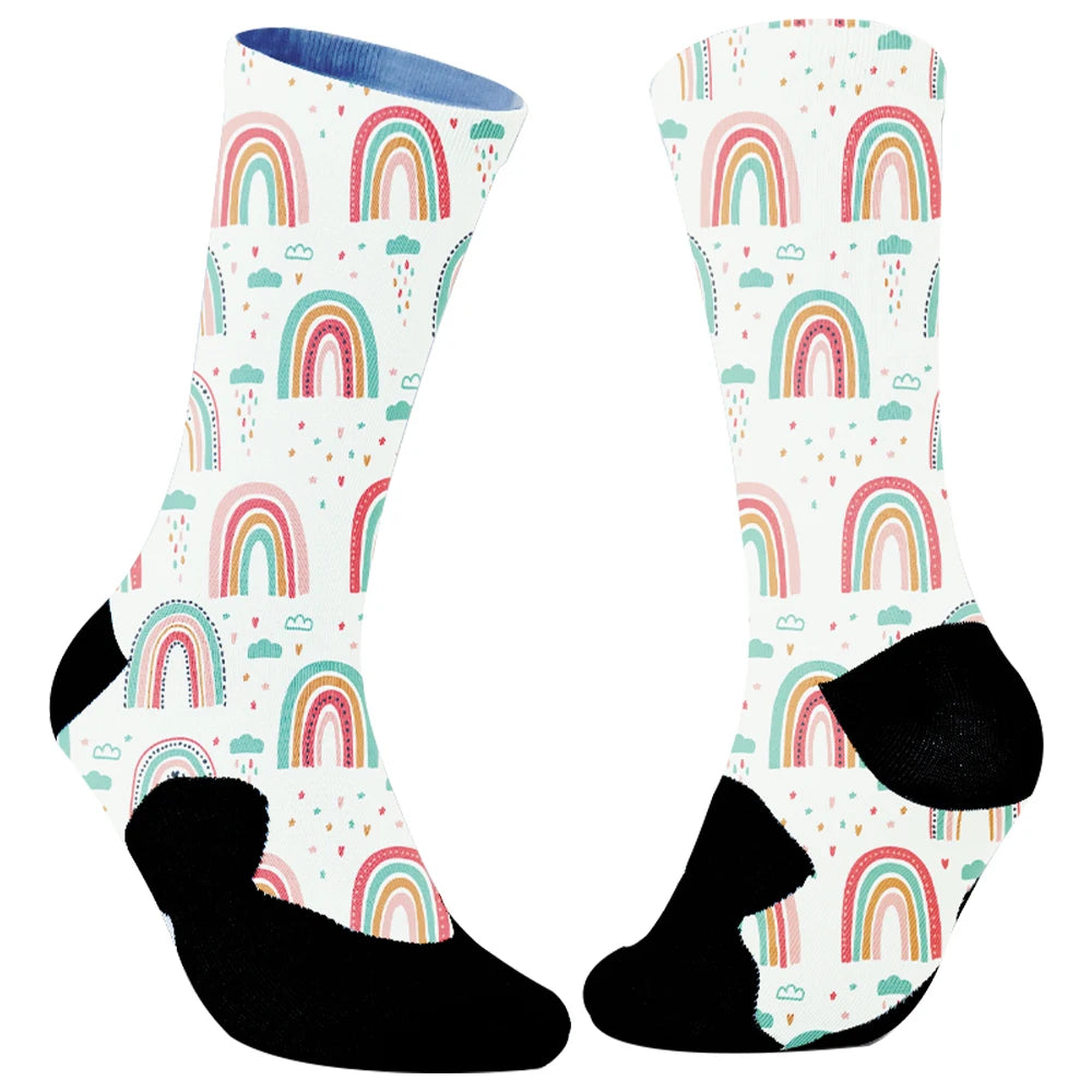New Fun Patterned Socks Funny Novelty Crazy Design Cotton Socks Gift for Christmas