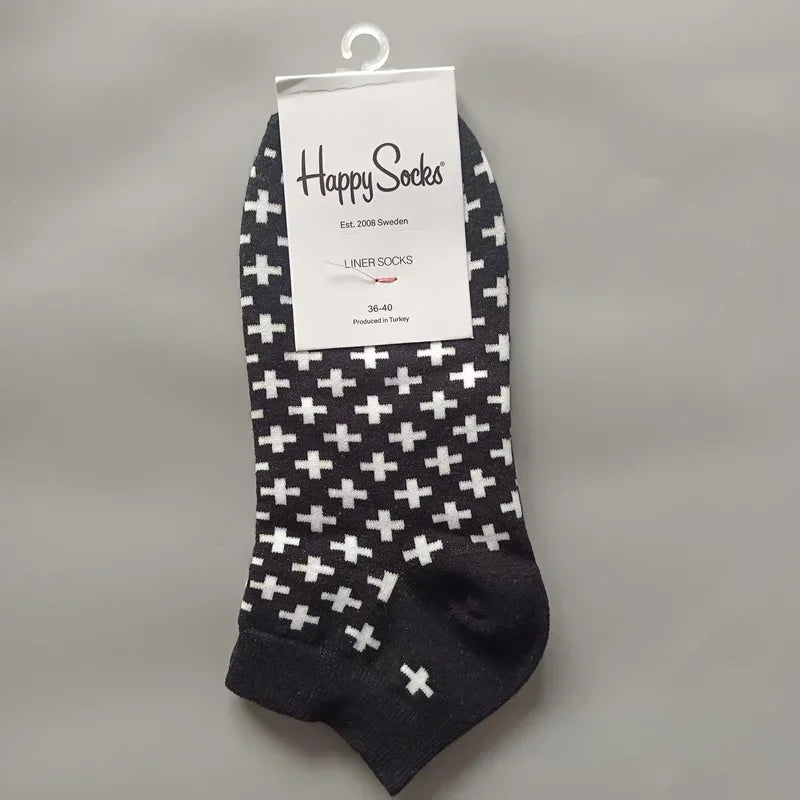 Novelty Happy Funny Mens Graphic Socks Summer Fruit Painting Dress Socks Low Cut SIZE 36-40