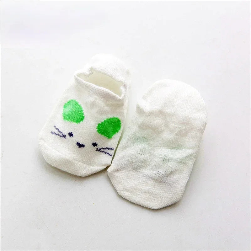 Newborn Baby Socks Non-Slip Cotton Girls Toddler Socks Cute Boys Clothes Accessories for 0-5 Years Children's Foot Socks