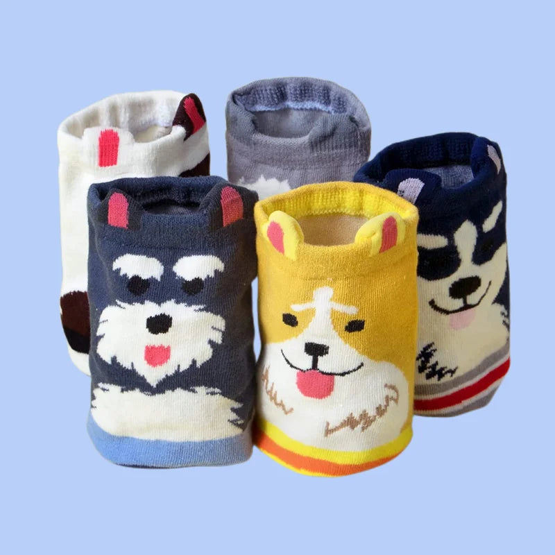 Cute Socks Womens Novelty Animal Socks for Girl Cartoon Cotton Casual Crew Funny Style Socks 1Pairs 5 Pairs