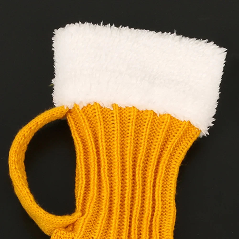 Novelty Animal Pattern Socks Beer Mug Knit Socks Funny Knit Socks Funny Otoberfest Christmas Gifts Winter Warm Floor Sock